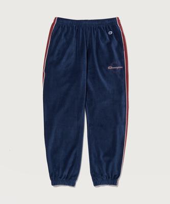 Script Logo Velour Jogger Pants Normal Navy