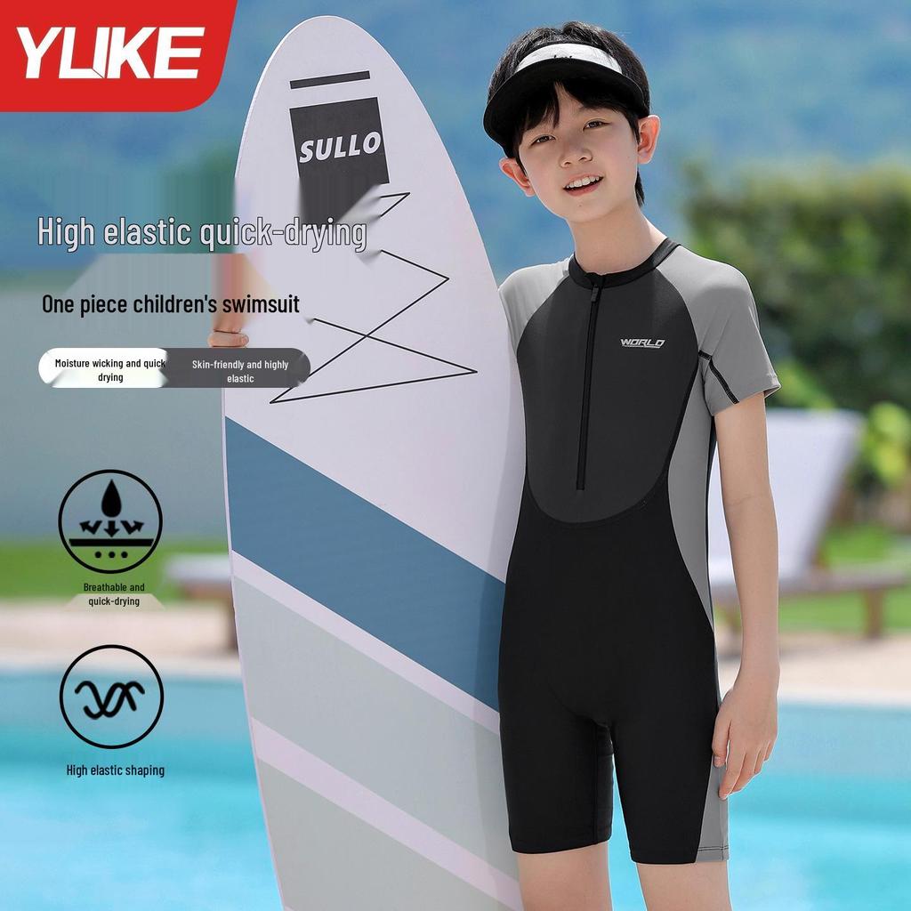Men's Professional One-Piece Swimsuit for Swimming Pool Training