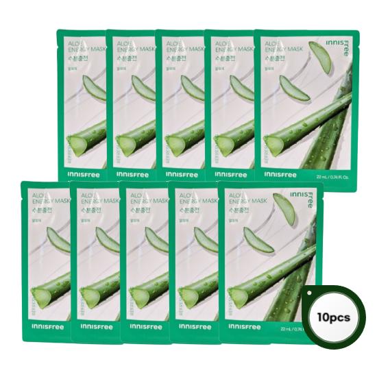 

INNISFREE Алоэ Энергетическая маска 22мл 10шт/ЛИСТ