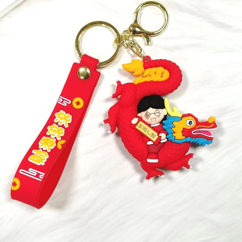 Glückskatze Niedliche Puppe Schlüsselanhänger Auto Paar Anhänger Neujahrsgeschenk