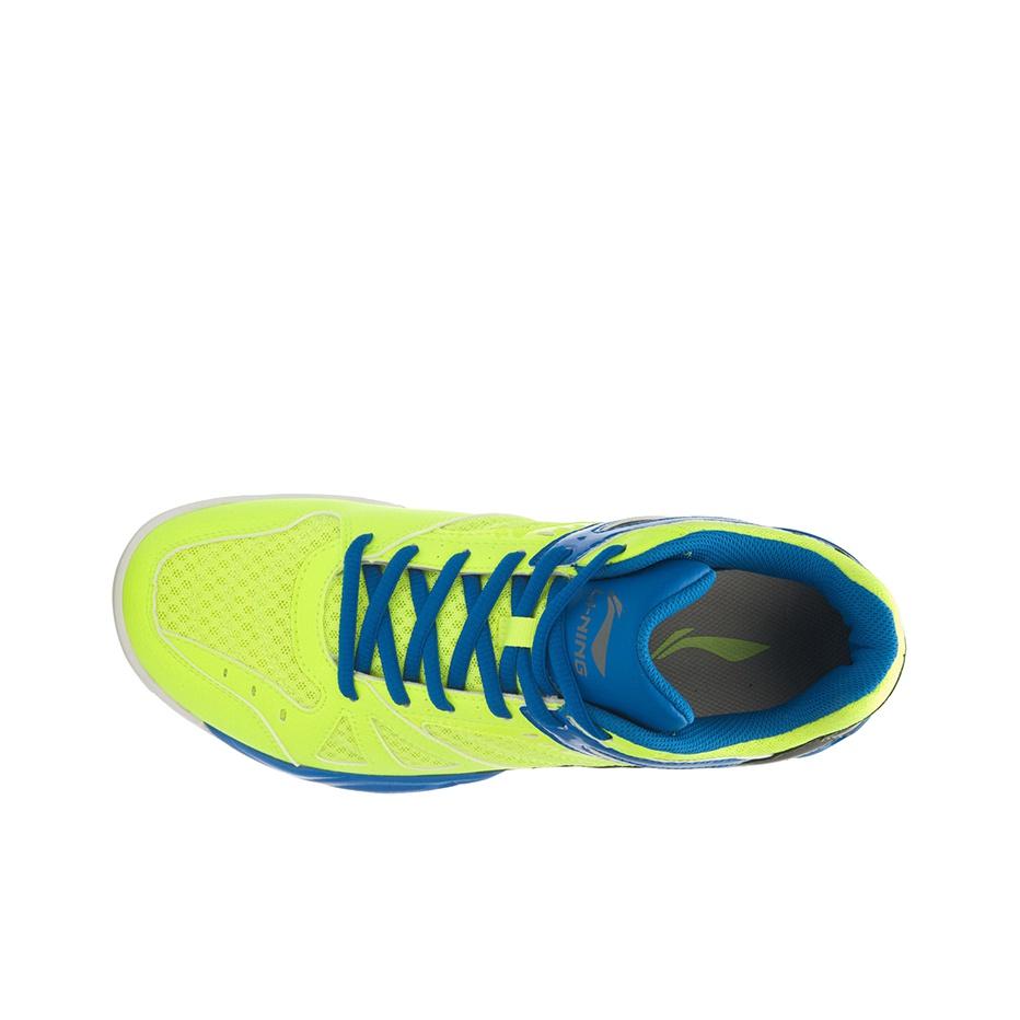 Li Ning Cushioning Training Support Low Top Running Shoes Unisex Sneakers Green Blue AYTL047-2