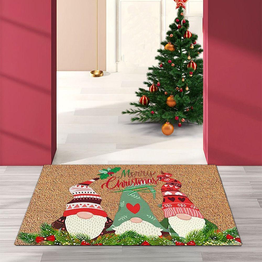 Mat Living Room Bedroom Xmas Home Decor Christmas Decoration Corridor Carpet Door Mat Hallway Mat