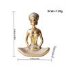 Resin Yoga Meditation Figurine Nordic Style Zen Decor Sculpture Living Room Study Desk Home Office