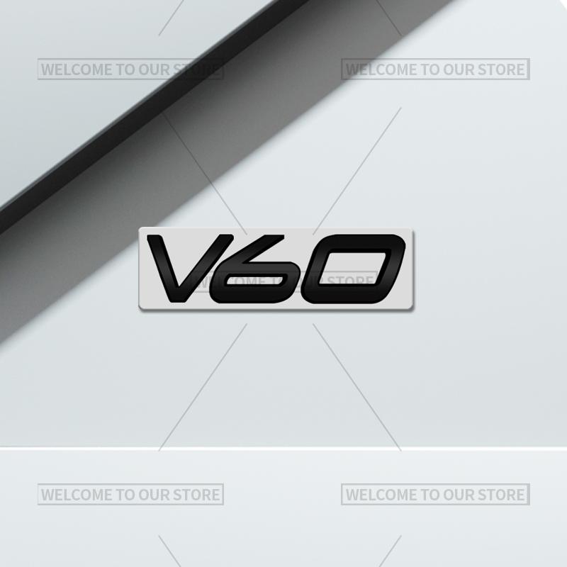 3D Car Styling For Volvo XC40 XC60 XC70 XC90 S60 S90 V70 V60 V40 AWD Glossy Black Emblem Badge Metal Stickers Rear Trunk Decals