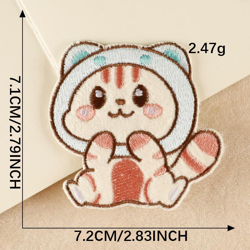 

Оригинальная нашивка с вышитым плюшевым котом для аксессуаров одежды