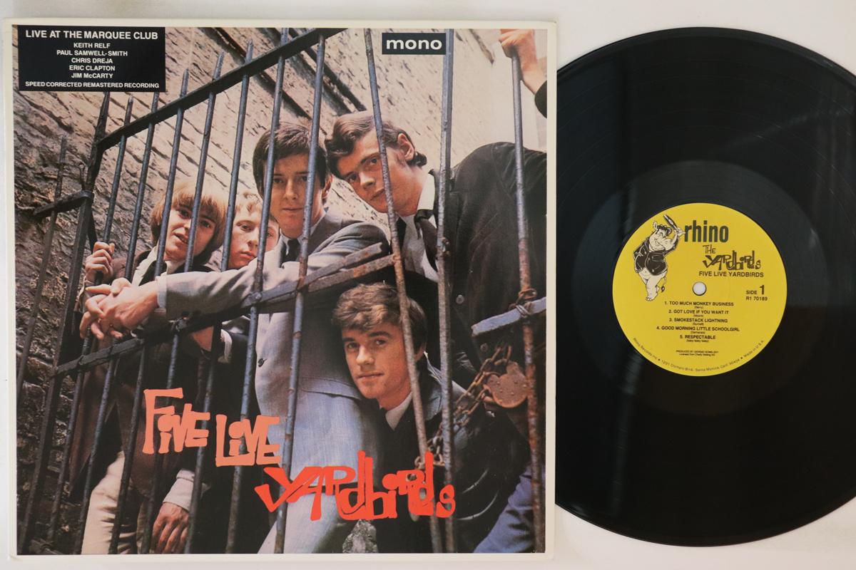

LP Record YARDBIRDS Five Live Yardbirds R170189 RHINO 1988 US Rock Used