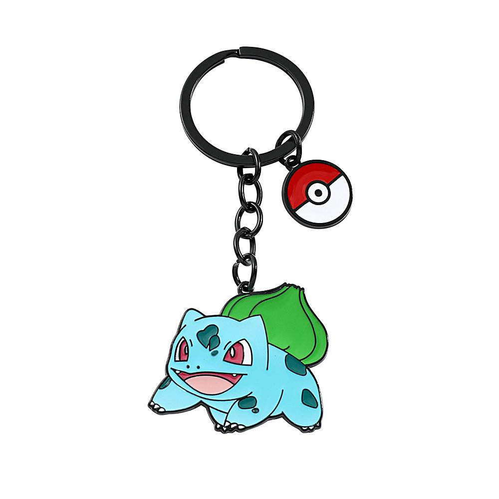 Pokmon Anime Figure Pikachu KeyChain Classic Cute Squirtle Psyduck Keyrings For Friends Pendamt Jewelry Gifts