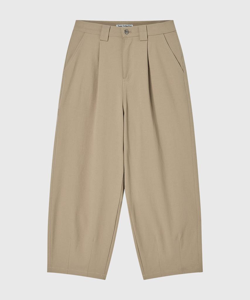 Yupeu Cursive Tuck Parachute Pt - Beige
