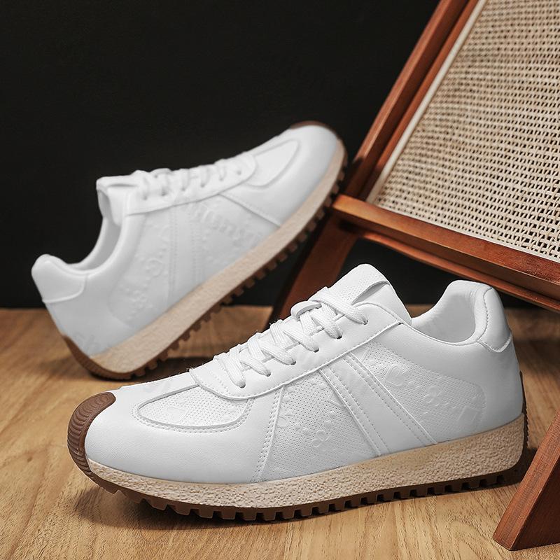 Men's Casual Sneakers Leather Non Slip Tennis Outdoor Comfortable Sports Shoes 2025 Male Shoes Mesh Breathable Running Shoe