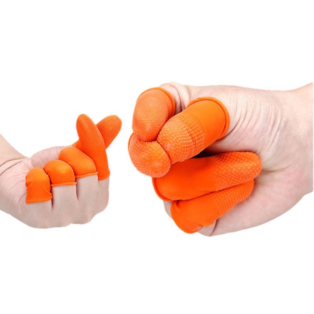 100pcs Anti-Static Latex Finger Cots Wear Resistant Fingertips Protector  Nail Industry