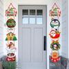 Christmas Santa & Snowman Door Hanger Set