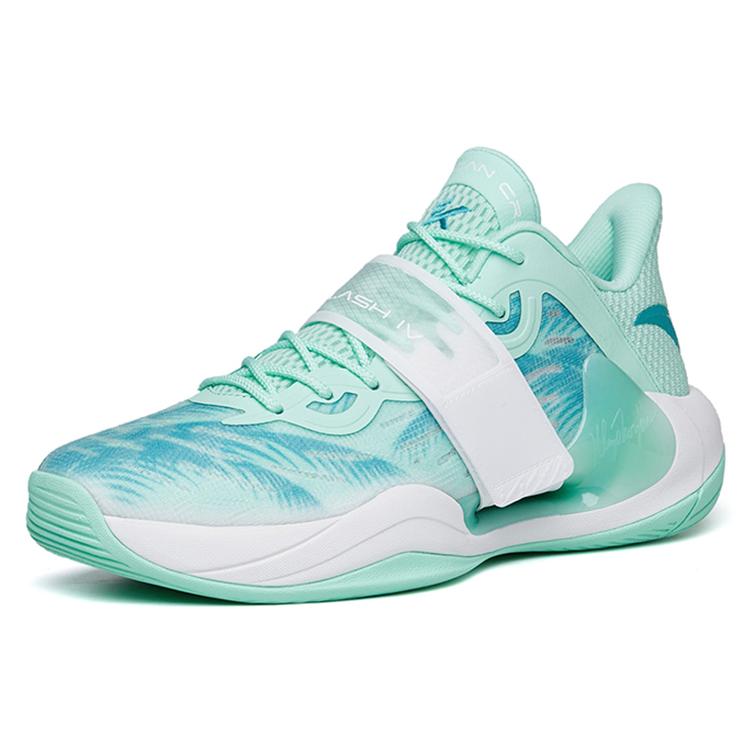 Anta Splash 4 Coconut Tree Nitrogen Technology Low top Nitrogen Technology Basketball Shoes Men's Green White 112221602-8