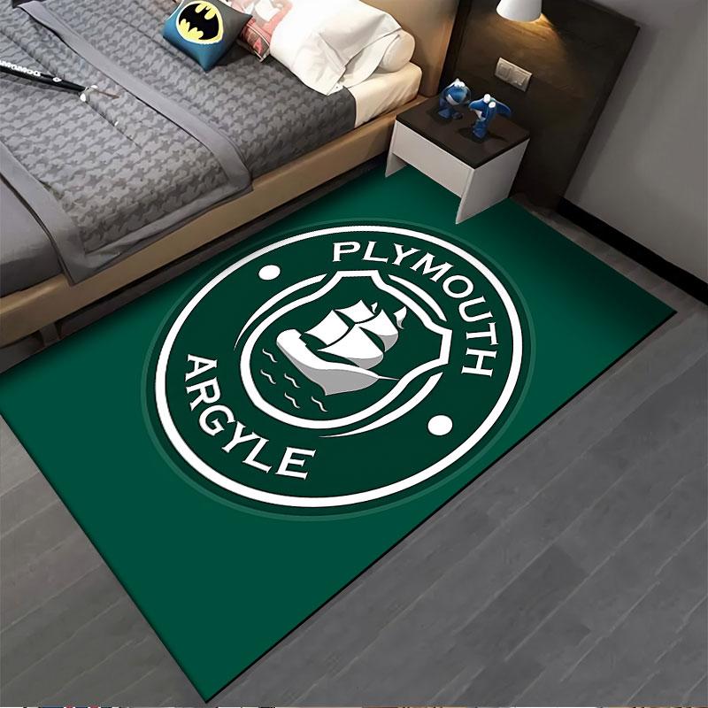 Plymouth Argyle Logo Carpet suitable as a non-slip mat for the living room or bedroom sofa