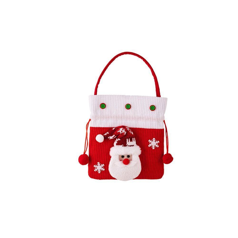 Snowman Christmas Drawstring Bag Large Capacity Gifts Candy Bag Christmas  Handbag  Packaging Bag