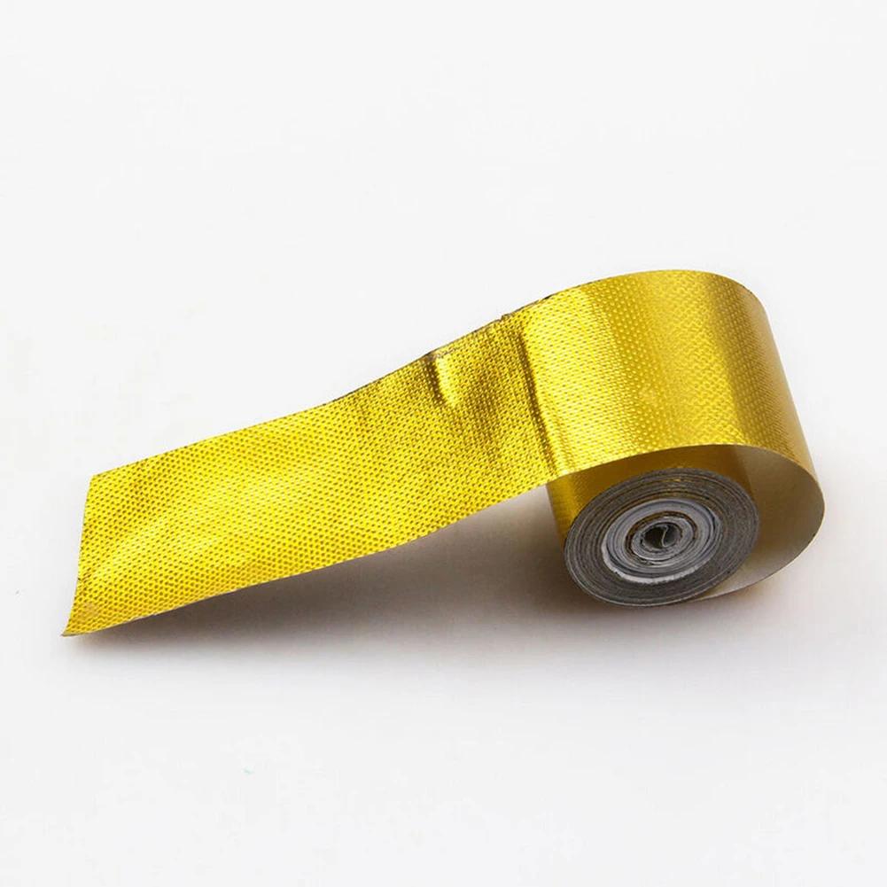 5M Self Adhesive Heat Shield Wrap, Automotive Exhaust Tube Insulation Tape for Car Engine Exhaust Pipe Protection