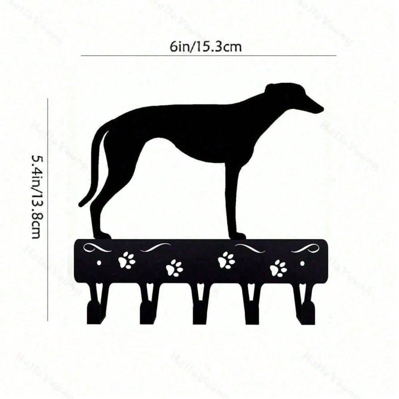

Metal Dog Wall Hooks 3 Pack Rustic Animal Home Decor Matte Black Entryway Kitchen Organizer Gift for Pet Lovers TY1019-6in різнокольоровий