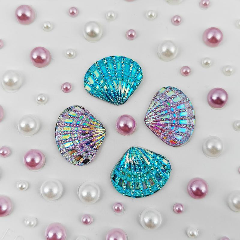 1 Sheet Sparkling Mermaid Rhinestone Temporary Tattoos 3D Dreamy Shell Pearl Face Stickers Diy Body Art Stage Makeup Tool