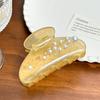 Doweisi Pearl Sophisticated Decorated Hair Claw Clip Designed For Elegant Women