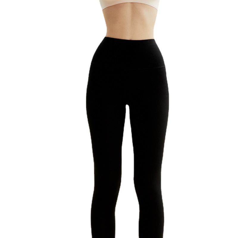 Women's High-Waist Pure Cotton Warm Autumn Trousers - Inner Lined, Large Size, Thin Wool Base.
