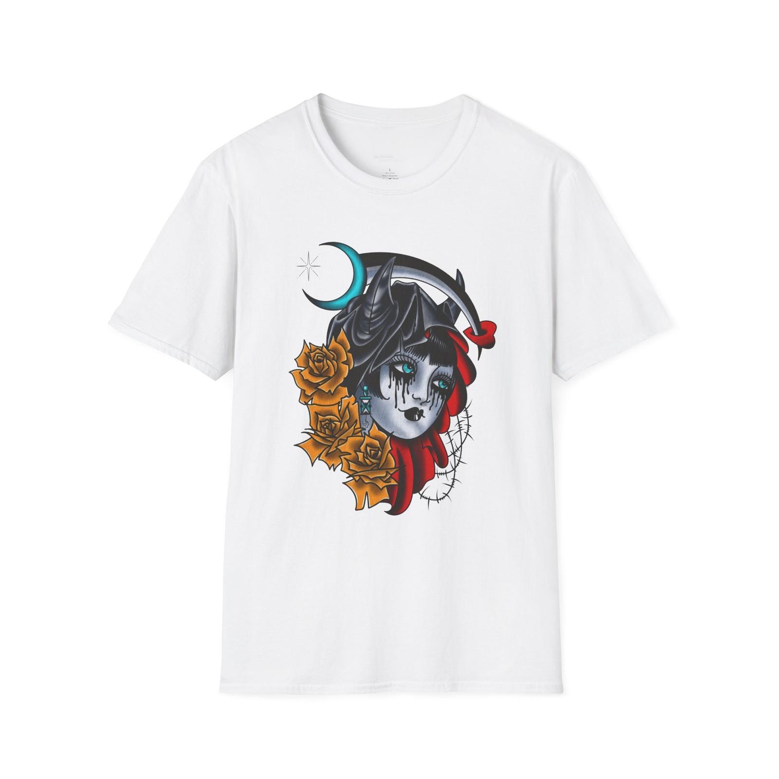 Traditional Tattoo Old School Sailor Vintage Style Reaper Witch Pin Up T-Shirt S разноцветный