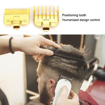 Vintage Oil Head Hair Clipper Limit Comb Positioning Tooth Electroplating   Comb Haircut Accessory