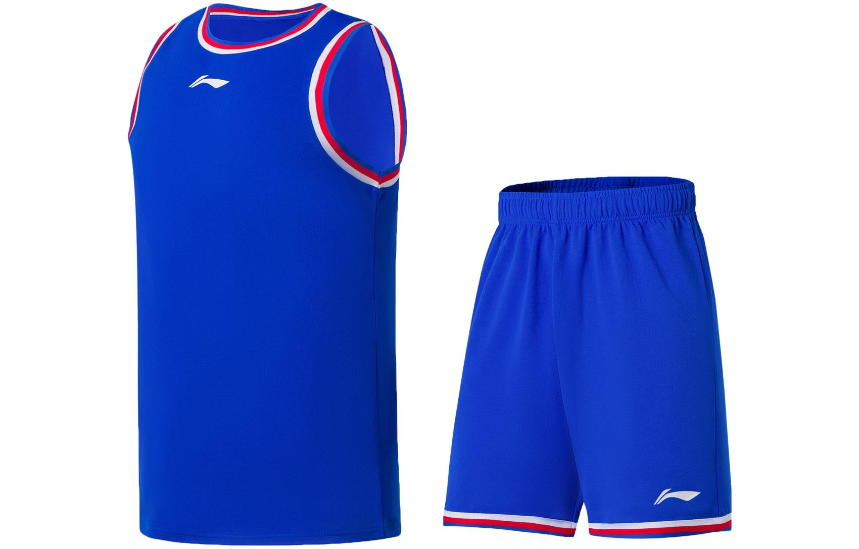 Li Ning Basketball Suit Men s Blue AATS003-11 M