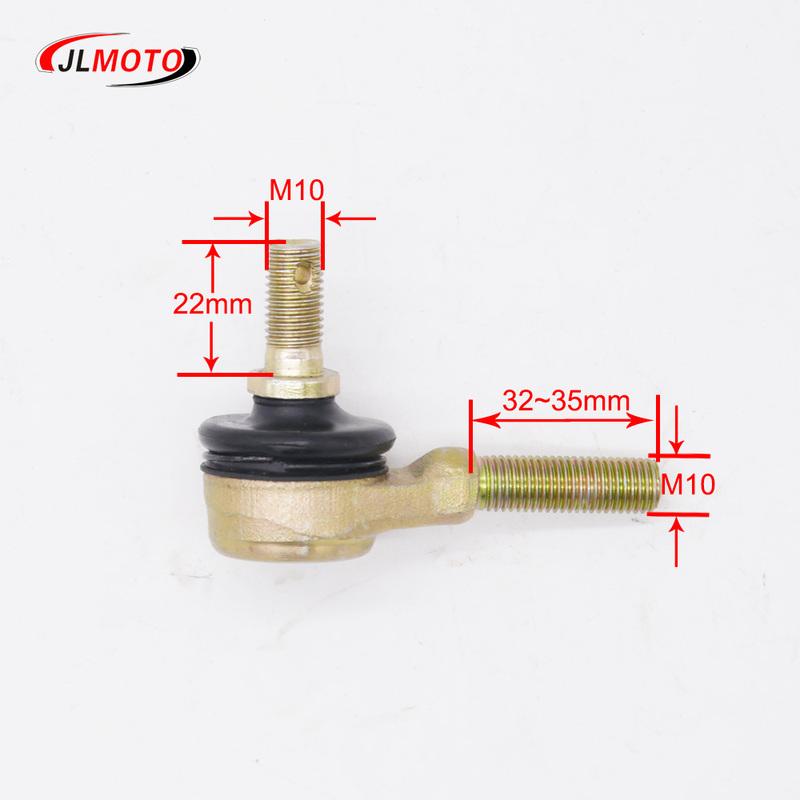 1Pair/2pcs M10-M10 210mm 220mm 230 240mm 250mm 260mm 300mm ATV Tie Rod Kits Fit Ball Joint for China Chinese ATV Quad Bike Parts
