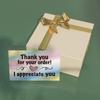 50pcs I Appreciate You Thank You Card Shopping Purchase Greeting Cards for Small Business Owners Package Inserts
