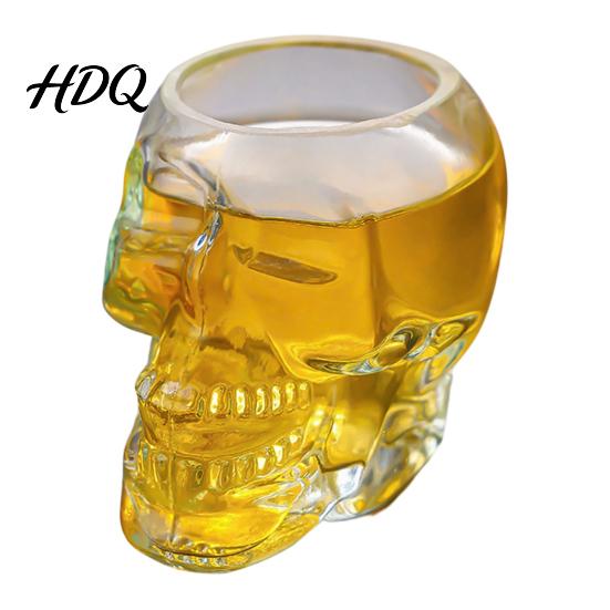 Contenitore per Vino alla Frutta a Forma di Teschio Decanter in Vetro Bottiglia Whiskey Gotica 3D con Tappo Unico Tappo Regalo Dispenser Liquori Novità per