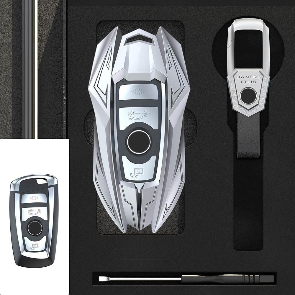 Zinc Alloy Auto Key Fob Cover Case Fit For Bmw X1 X3 X4 X5 F15 X6 F16 G30 7 Series G11 F48 F39 520 525 F30 118I 218I 320I Auto Auto Accessories