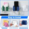 Wall Mount Phone Holder, Phone Stand For Bed, Wall Mounted Shower Phone Holder Remote Control Holder With Hooks