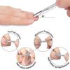 3pcs/set Pro Stainless Steel Nail Art Cutter Scissor 2 Ways Cuticle Clipper Pusher Dead Skin Remover Kit Manicure Pedicure Tools