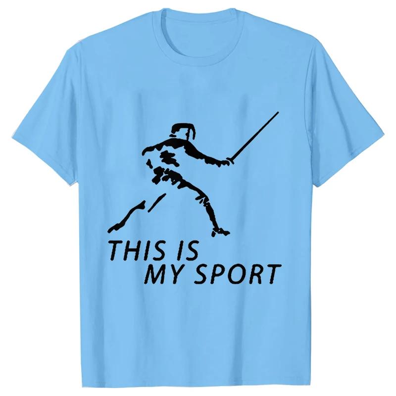 Summer Men T-Shirt Heart Beat Fencing Funny Graphic Tops Short Sleeve Tees Fencing Oversized Tshirt Cool Gift Mens Clothing