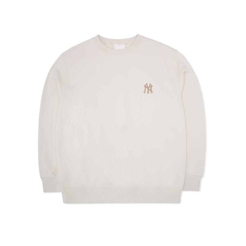MLB New York Yankees Sweatshirt Unisex Cream 3AMTEC124- XXL