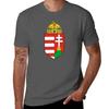 Medieval Coat Of Arms Of Hungary Tshirt Basic Simple Casual Short Sleeve Tee