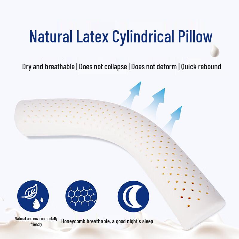 Hengxiangmeng Ergonomic Latex Bolster Pillow