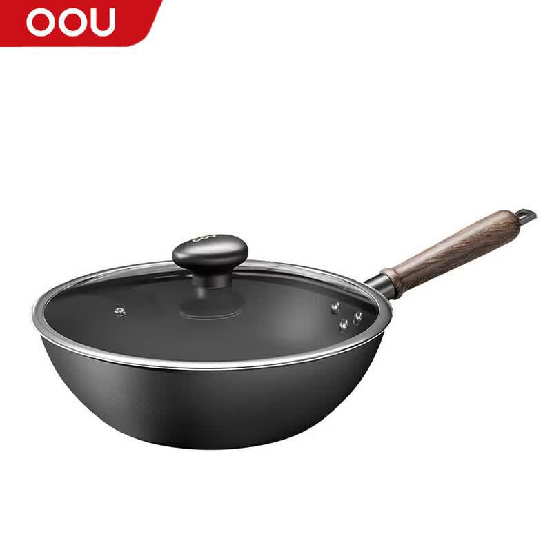 OOU Lightweight Titanium Iron Non-stick Wok