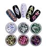 6 Boxes Chameleon AB Color Nail Sequins Set Triangle Rhombus Colorful Flakes Nail Art Decorations