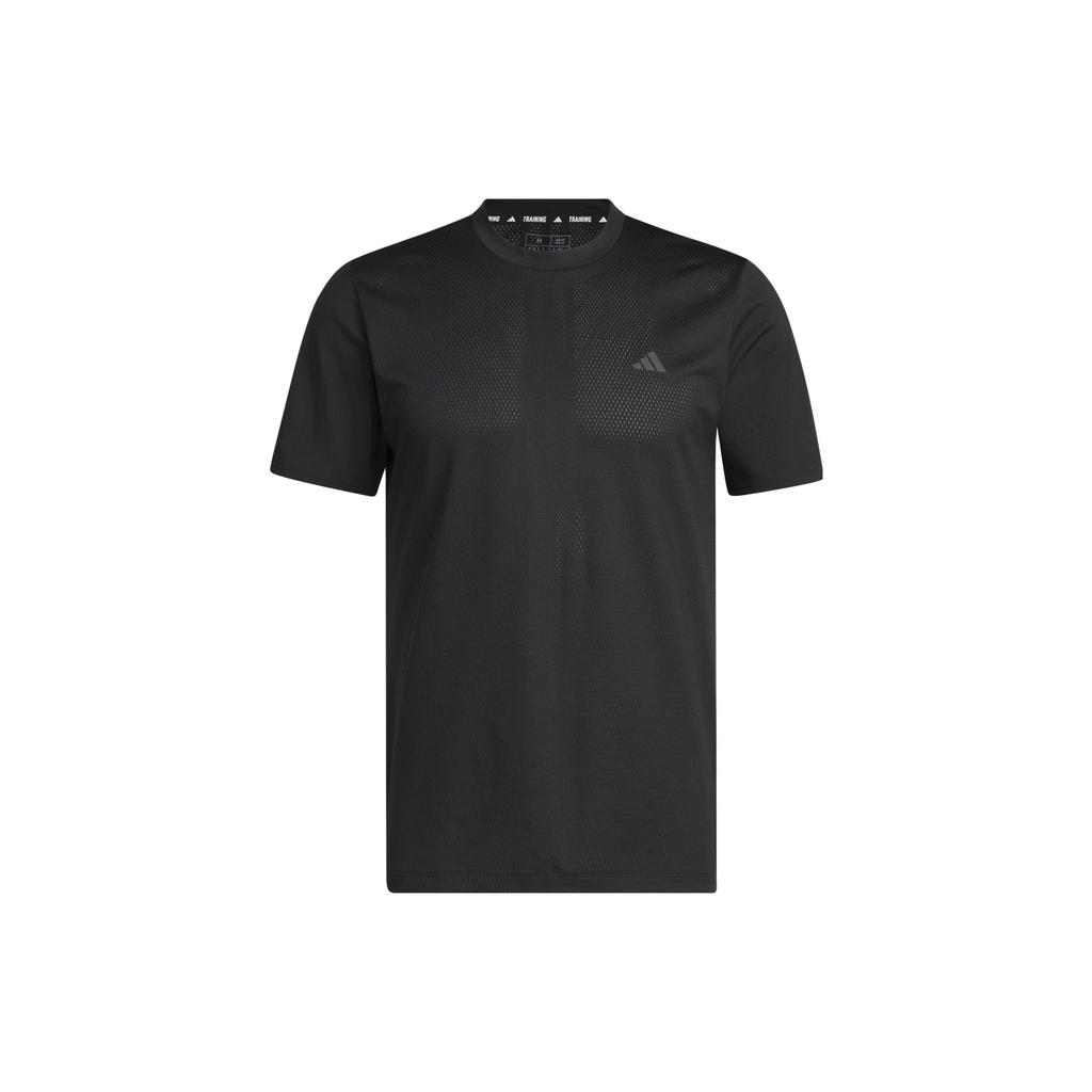Adidas HIIT T Shirts Men's Black Crew Neck Moderate Straight Fit IB9084