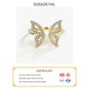 Silver Color Rings For Women Butterfly Gold Plated Opening Handmade Anillos Trendy Trendy Fashion Fine Jewelry