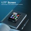 Bluetooth 5.0 Mini MP3 Player 1.77 Inch Student Sports Walkman Support Recording Alarm Clock Time Display Etc.