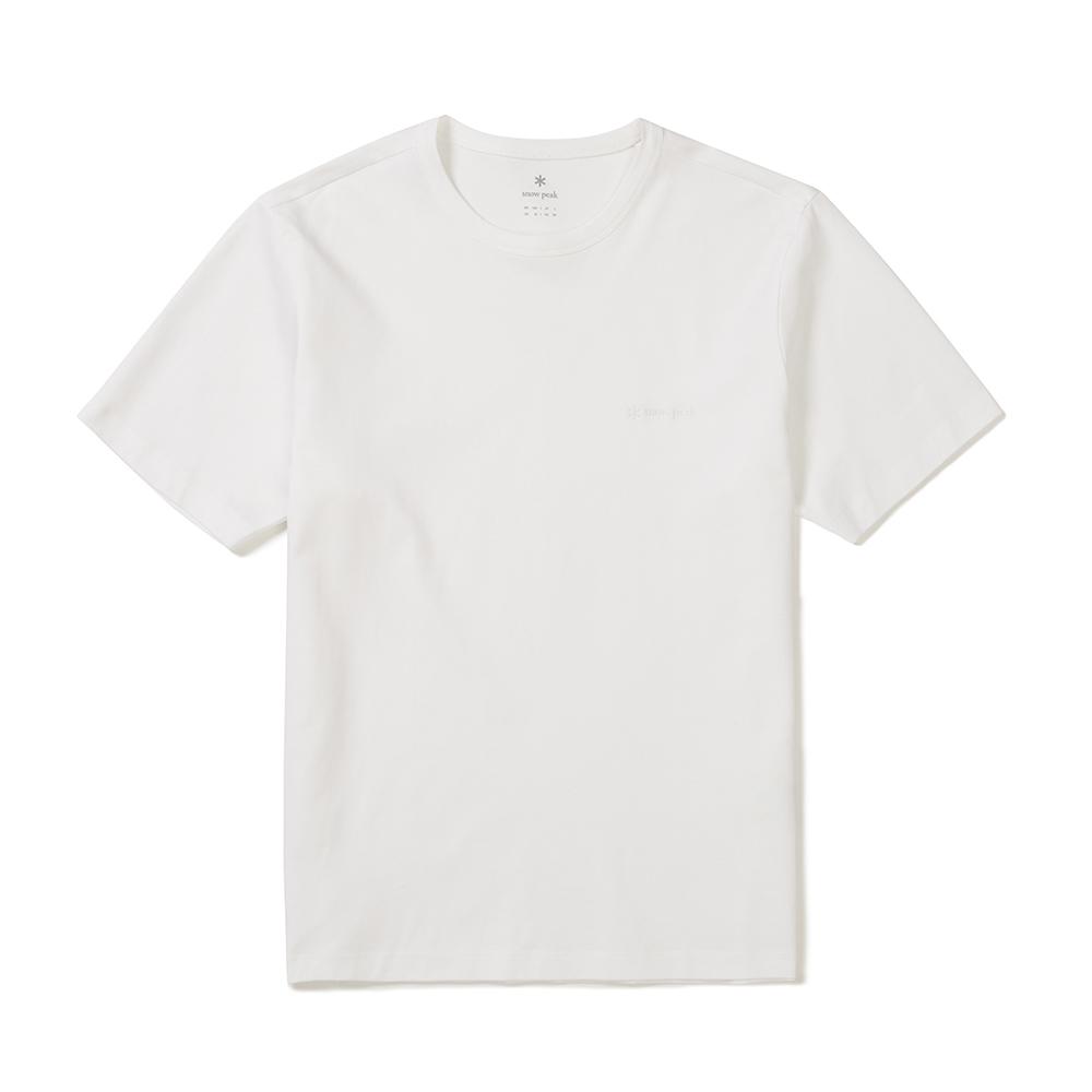 [Snowpeak] Supima Mercerized Short-sleeve T-shirt White (S25MMFTS28)