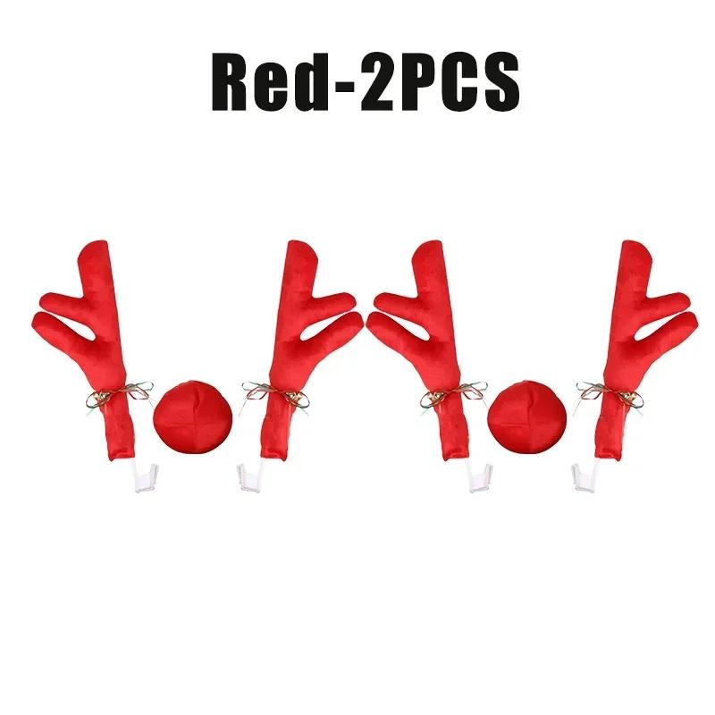 Car Christmas Decor Reindeer Antlers Headband Window Car Accessories Holiday Auto Styling for Christmas Festive Car Decoration