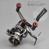Gomexus FY98 Carbon Fiber Reel Compatible with Shimano Spinning Reels Twin Double with Handle Suitable for Squid and Light Game Handle, (Soare,