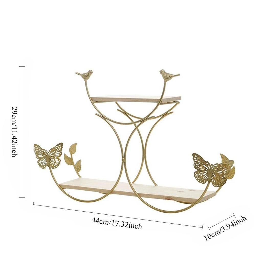 1 set di mensole da parete a forma di farfalla vintage, mensole galleggianti decorative geometriche, porta spezie da appendere per camera da letto, cucina, bagno, divano, sfondo, decorazione da parete