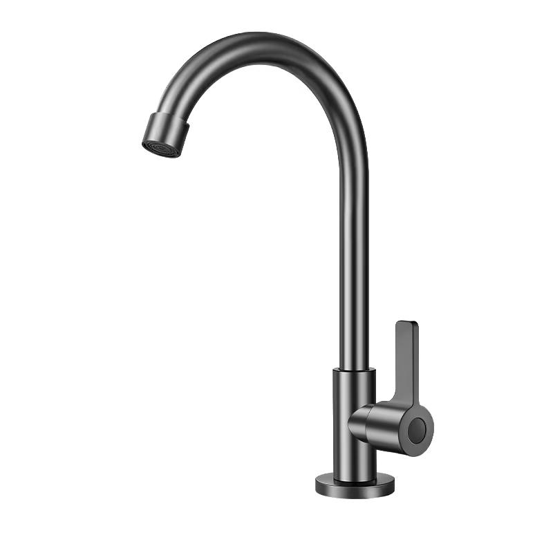 DEER Stainless Steel 360° Swivel Single Cold Kitchen Sink Faucet 20-Year Warranty