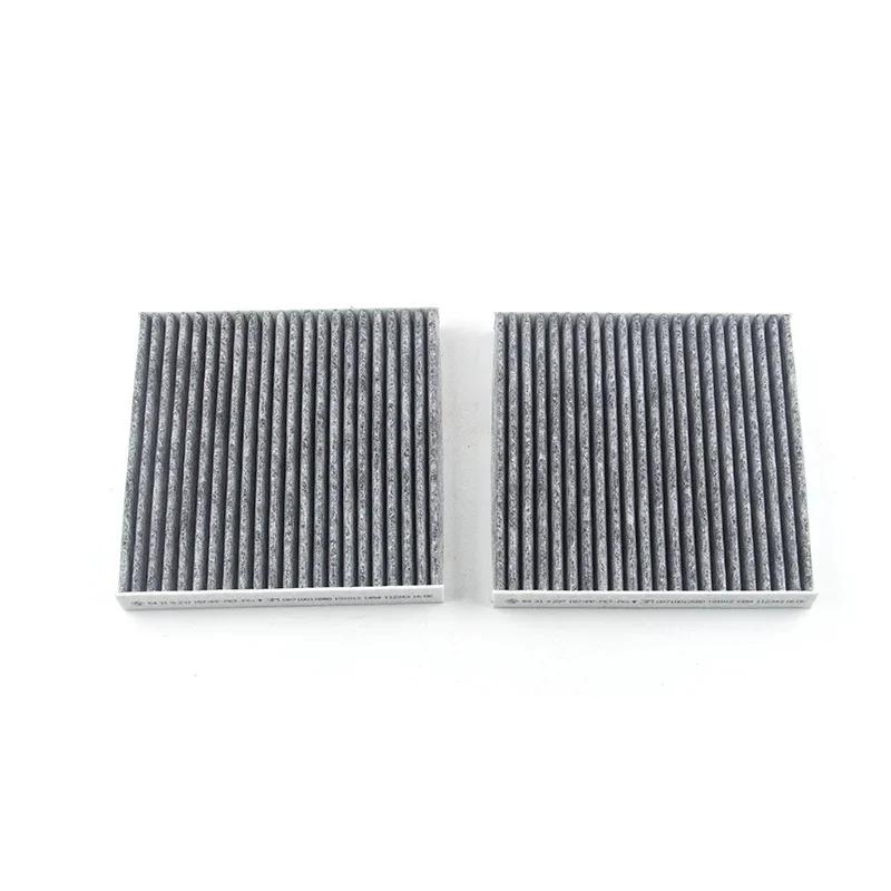 Carbon Cabin Air Filter Set CUK19004 64319312318 For F25 F26 X3 11-17 X4 2016-2018 64319237157 64312284828