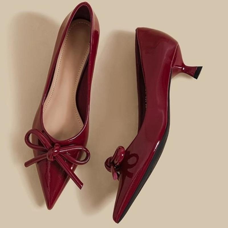 

Современные босоножки на высоком каблуке с острым носком Женские летние на тонком каблуке Абрикосовые с кристальным дизайном Офисная обувь Женская Роскошная обувь для вечеринок Мухер 34 вино красного