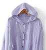 2025 Summer Plus Size Lightweight Hooded Beach Sun Protection Shirt