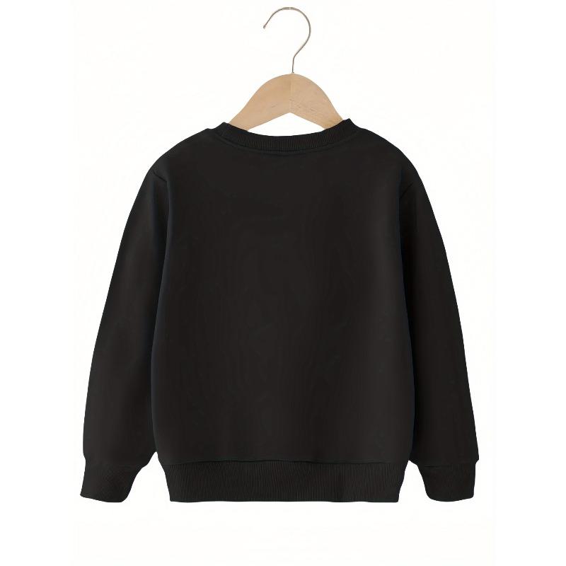 Kids Sweatshirt Fashionable Round-Neck Sweatshirt,Soft Cotton Sweatshirt,Spring Fall Sweatshirt
